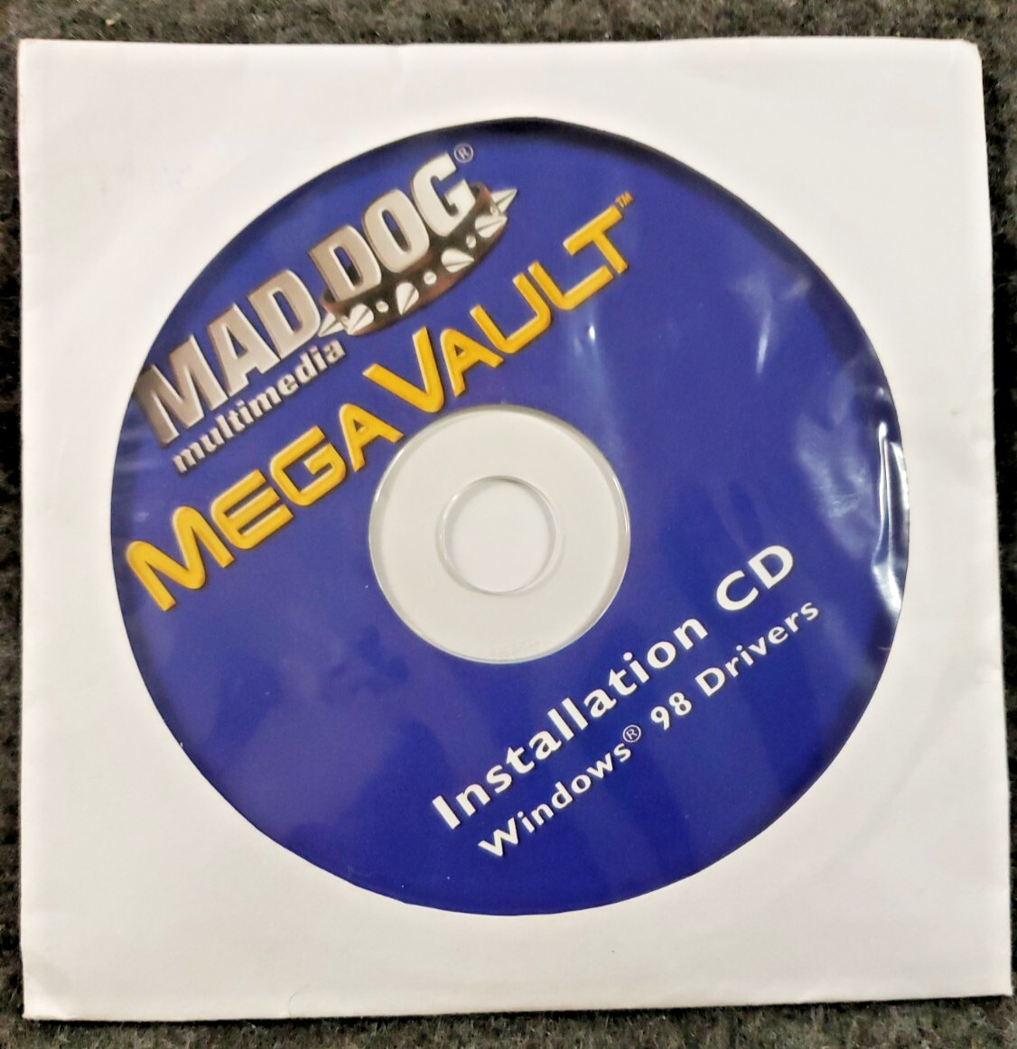 Mad Dog Installation CD (2003) DISC ONLY for Win 98 CD ……………..(CAB1S1)