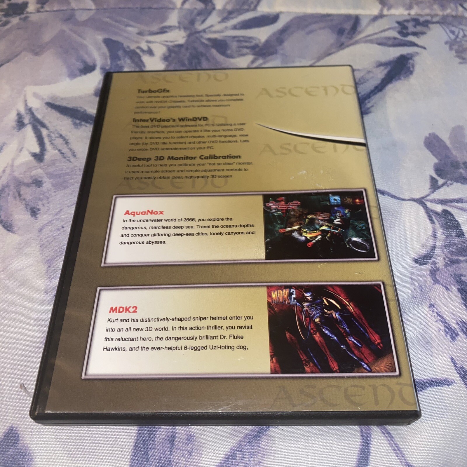 GeForce 4 Titanium 4600 VGA Utility Drivers/Utilities WinDVD Case