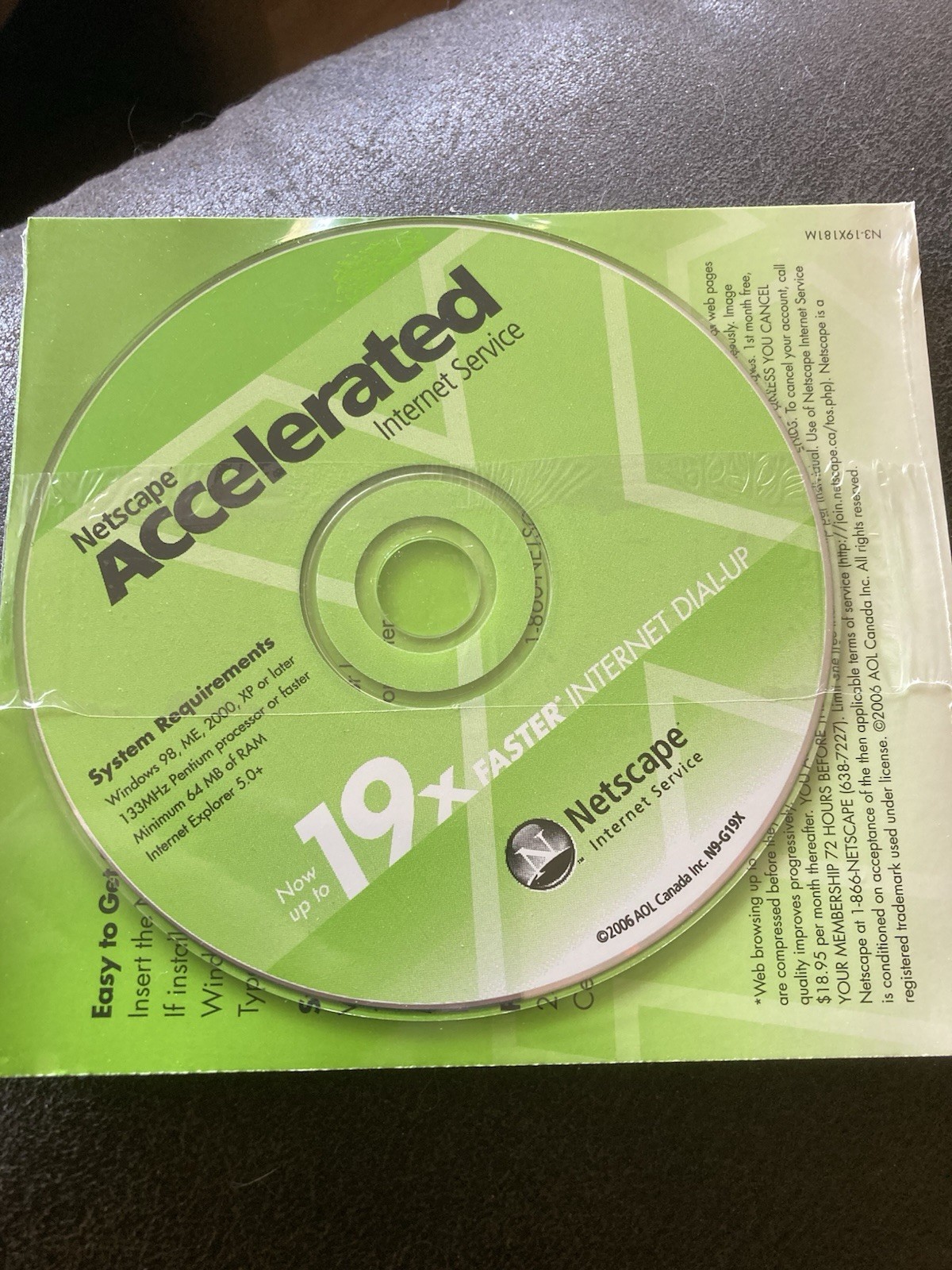 Netscape Accelerated Internet Service Disc NEW