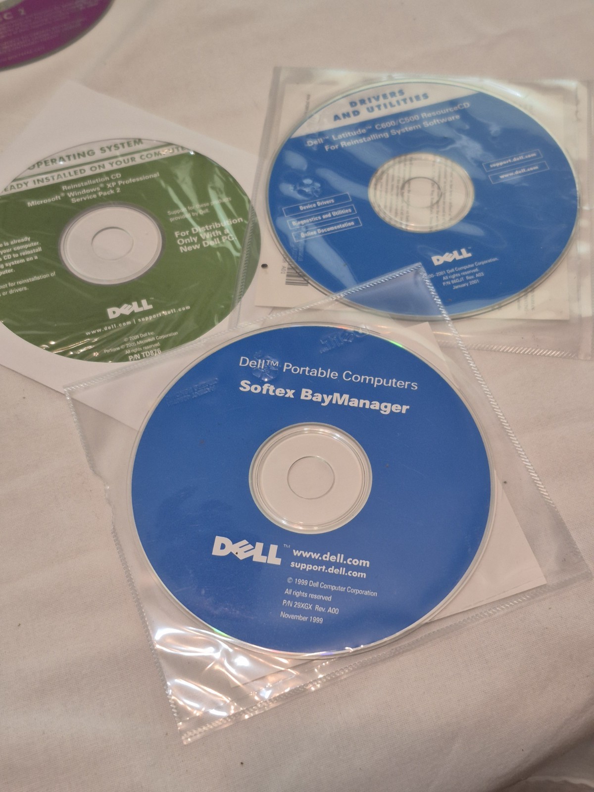 Vintage Dell Latitude XP Era Reinstallation & Drivers CD Bundle