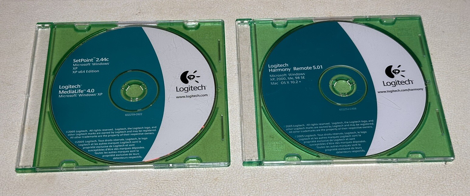 Lot of 16 Logitech Mouse Setpoint Rumblepad 2 QuickCam Software Disks