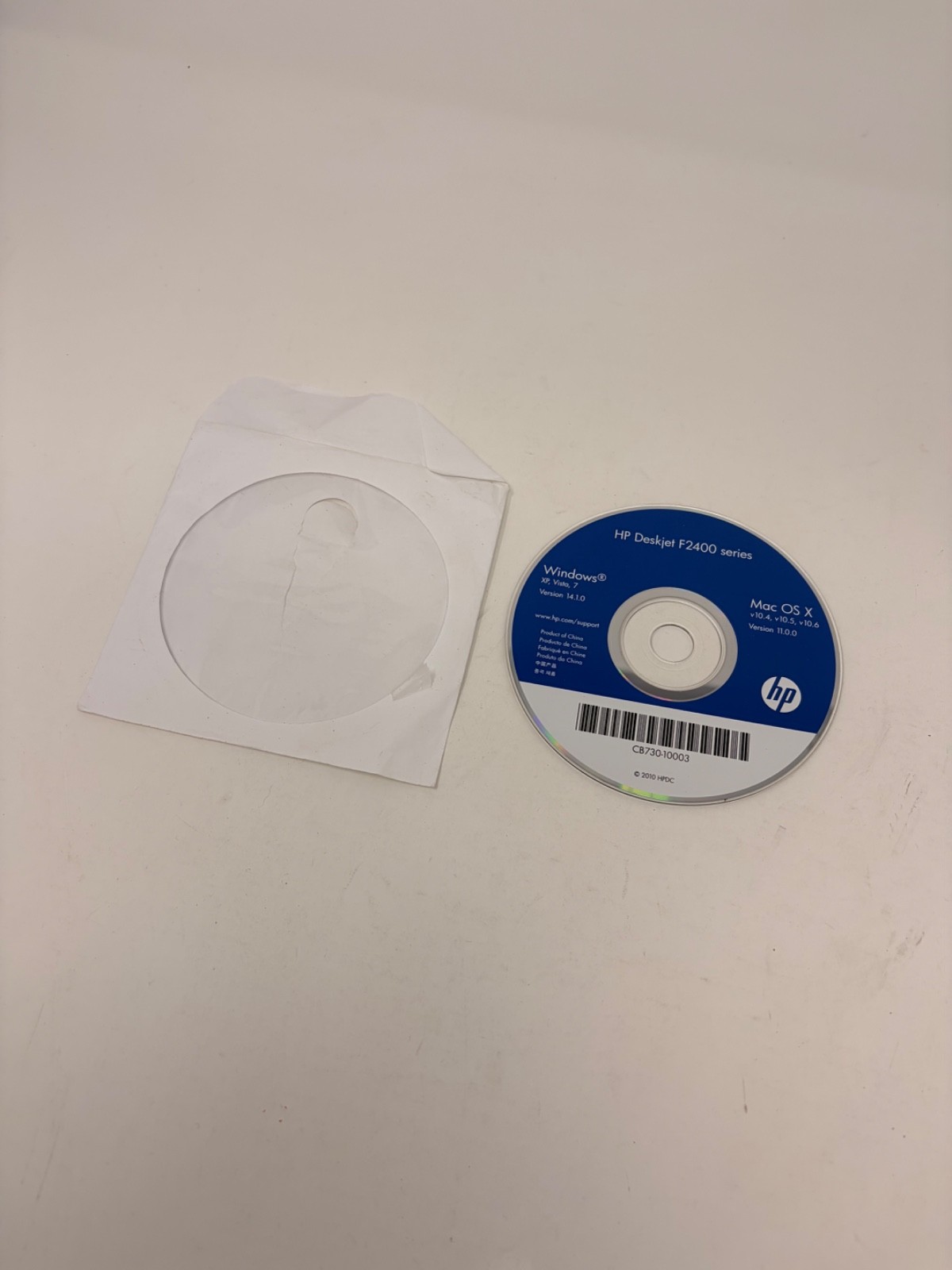 HP Deskjet F2400 Series Software Driver CD CB730-10003 Windows v14.1 MacOS X v11