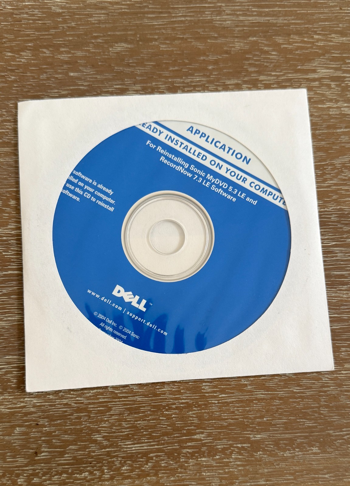 Dell Sonic Digital MyDVD 5.3 RecordNow 7.3 Reinstallation Software CD New Sealed