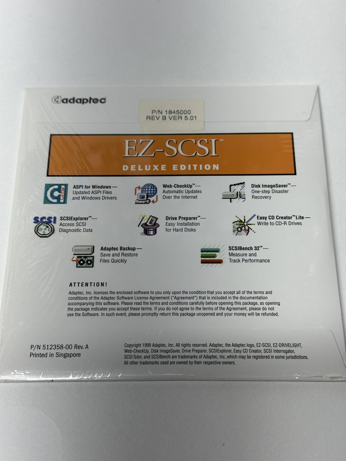 Lot Of (2) Adaptec EZ-SCSI 4.0 Deluxe Edition CD-ROM Software