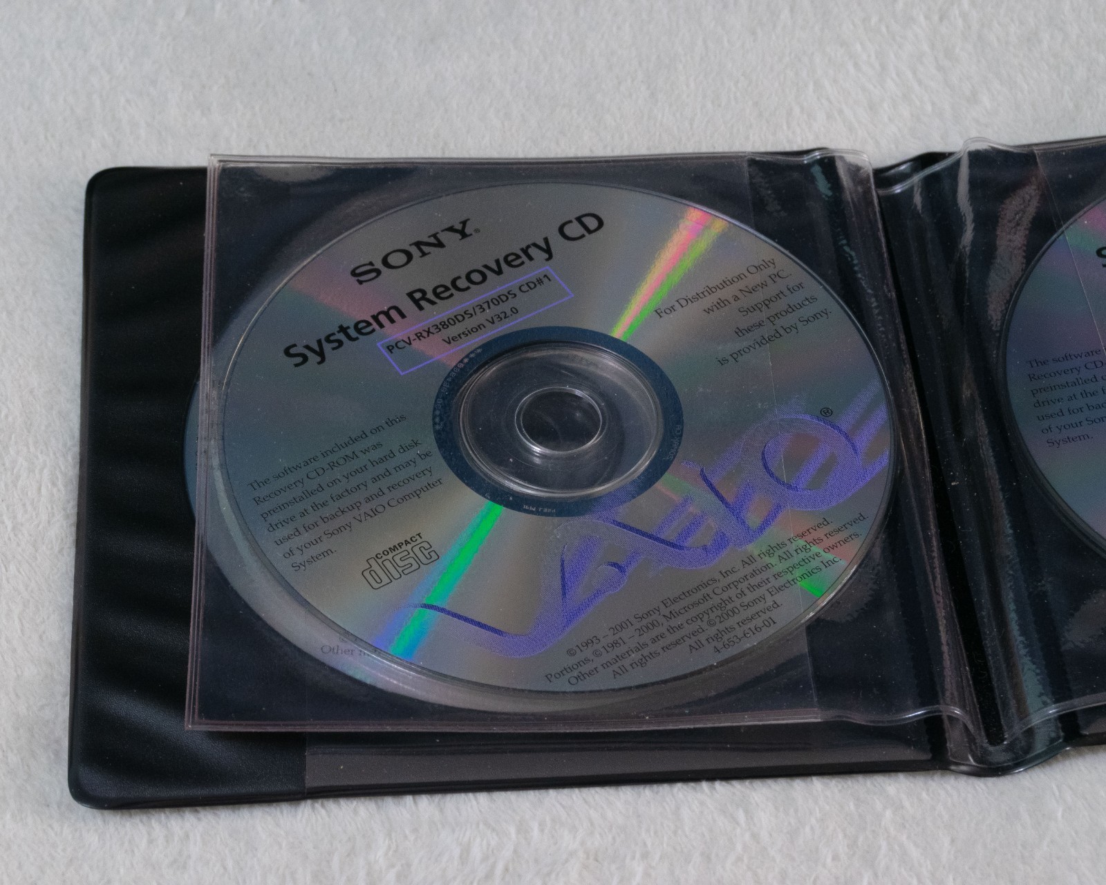 Sony VAIO System Application Driver Recovery CDs PCV-RX380DS/370DS 6 Discs