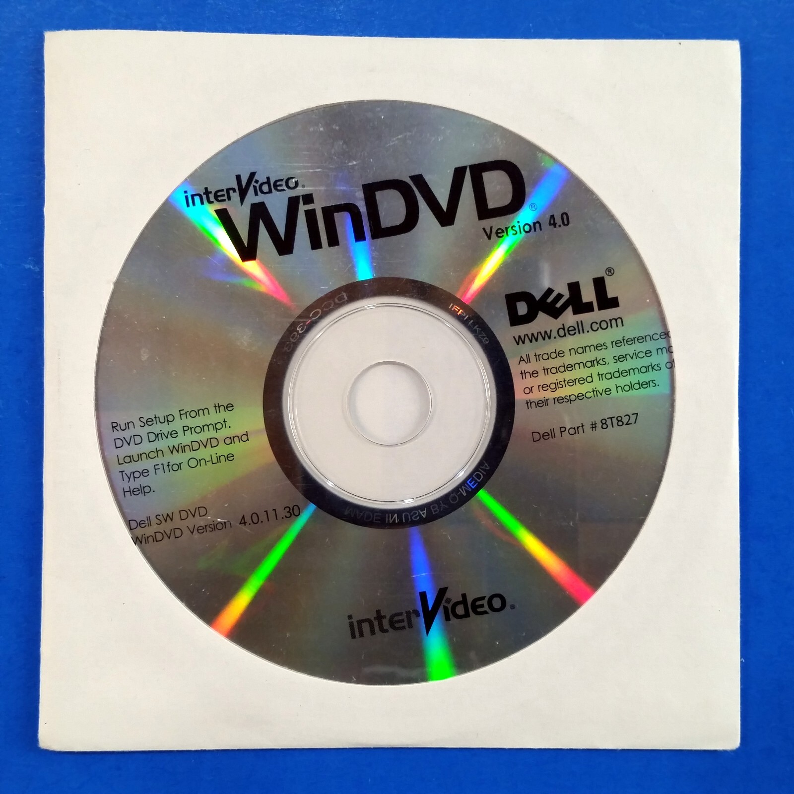 Dell OEM Software Lot Roxio Creator 9.0 DE PowerDVD WinDVD Re-installation Discs
