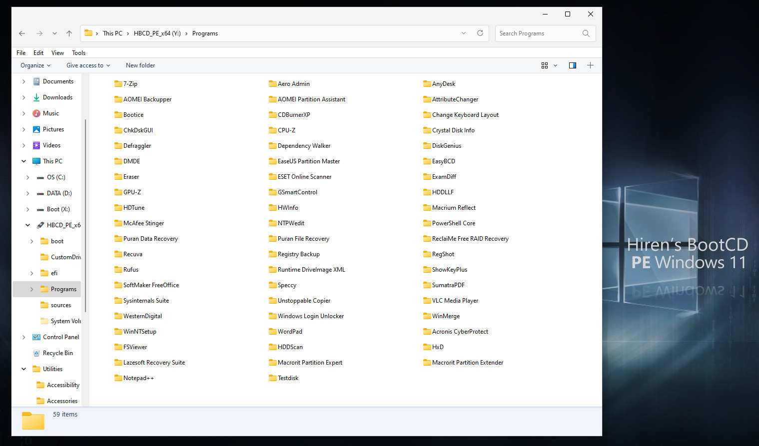 Hiren’s Boot PC Repair/Recovery/Tools/Password/Antivirus Computer Fix Utility