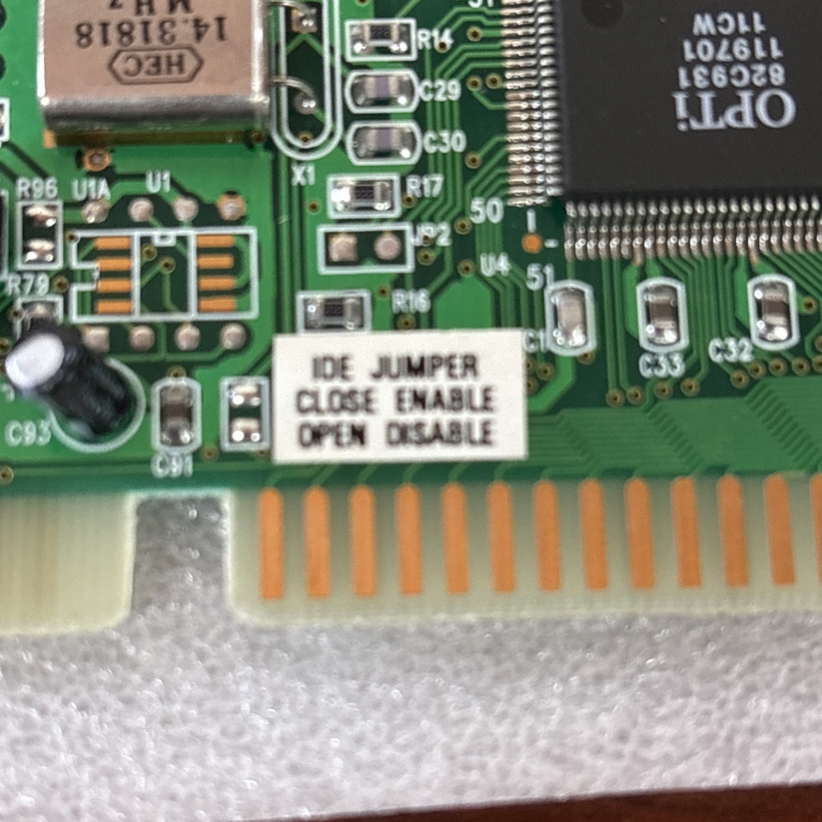 Vintage Opti OP931-3DIS Sound Card, Box and 3-1/2″ Floppy Disk
