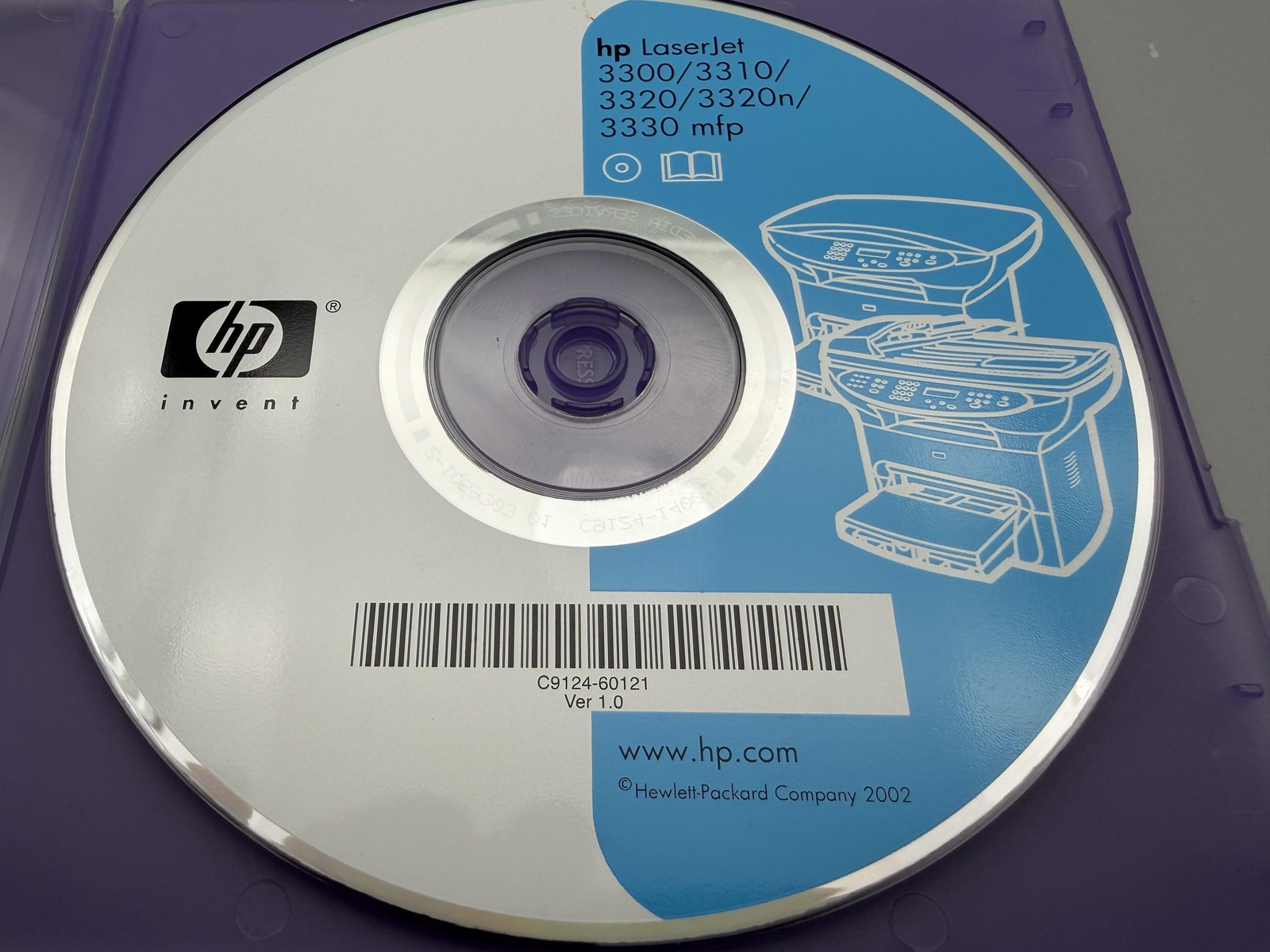 Vintage HP LaserJet 3300 3310 3320 3320n 3330 MFP Driver Software CD-ROM v1.0