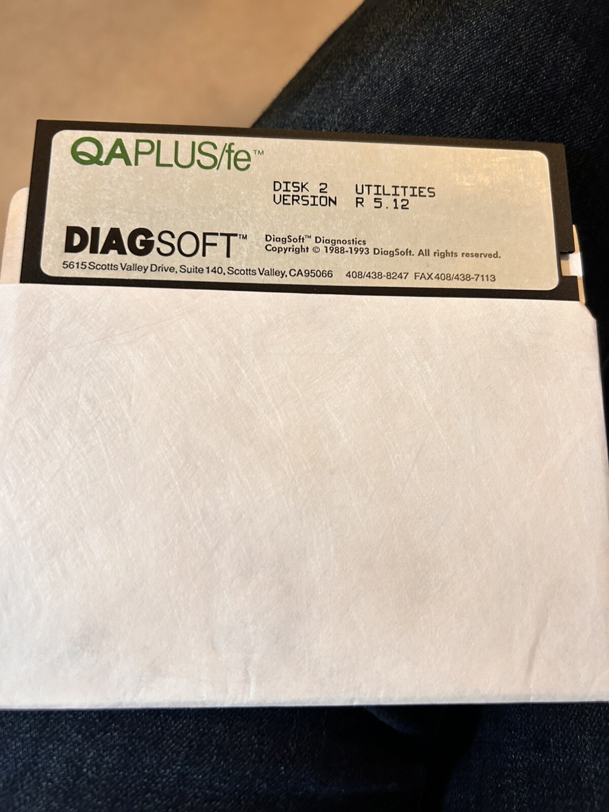 DiagSoft QAPlus Gateway2000 Utility Software Floppy Diskette 2 DOS Vintage 1993