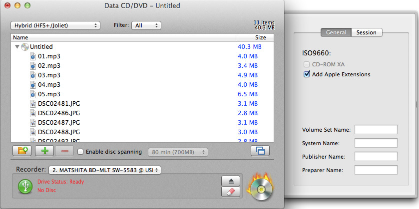 NTI Dragon Burn 4.5, CD and DVD Multi-burn Solution for Mac (DOWNLOAD)