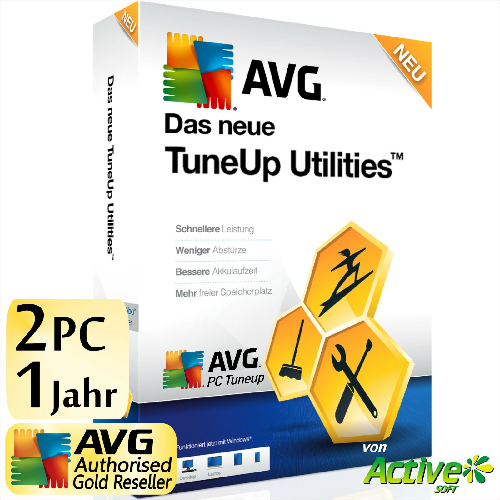 TuneUp Utilities 2023 2 PC Vollversion AVG PC TuneUp LEISTUNG DE NEU Deutsch
