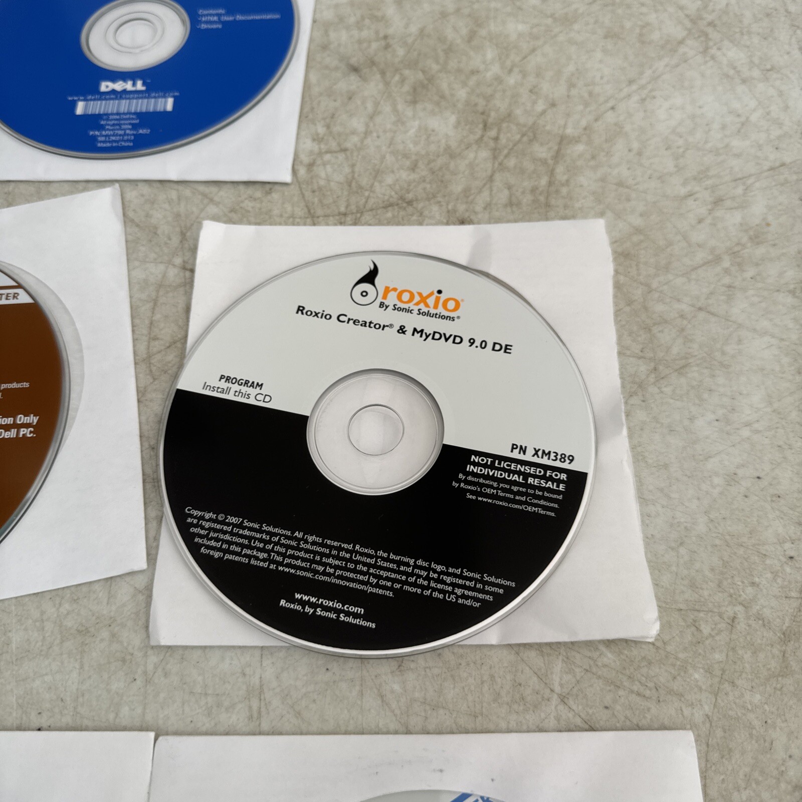 Dell Computer System Cd Program Systems Roxio