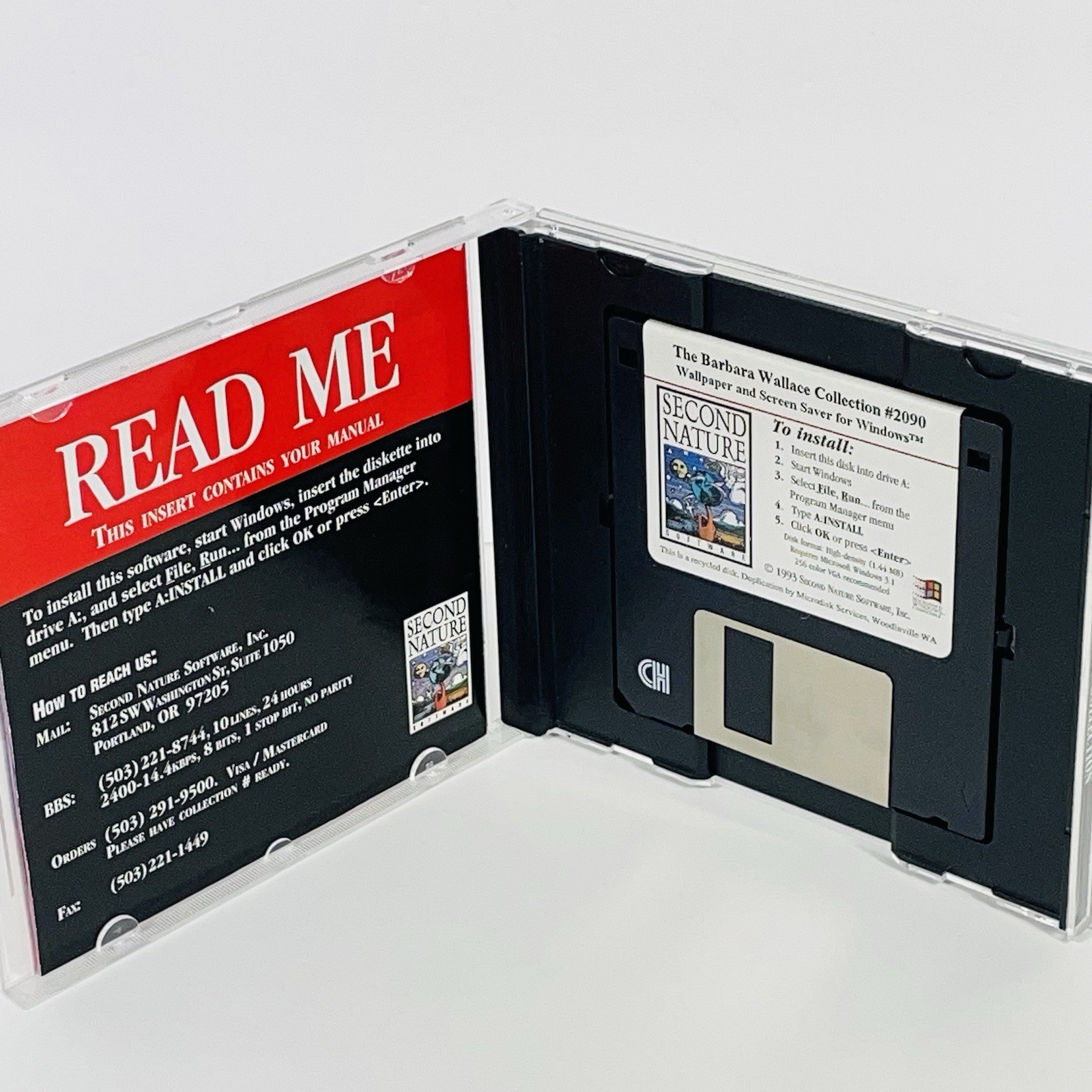 The Barbara Wallace Collection Screen Saver Wallpaper 3.5″ diskette for Windows