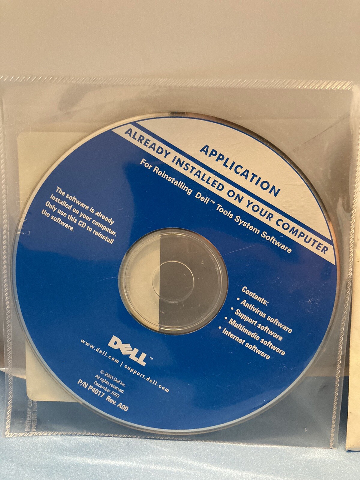 3 DELL CD-ROM’s Tool Systems Software Drivers & Utilities Windows Vista Business