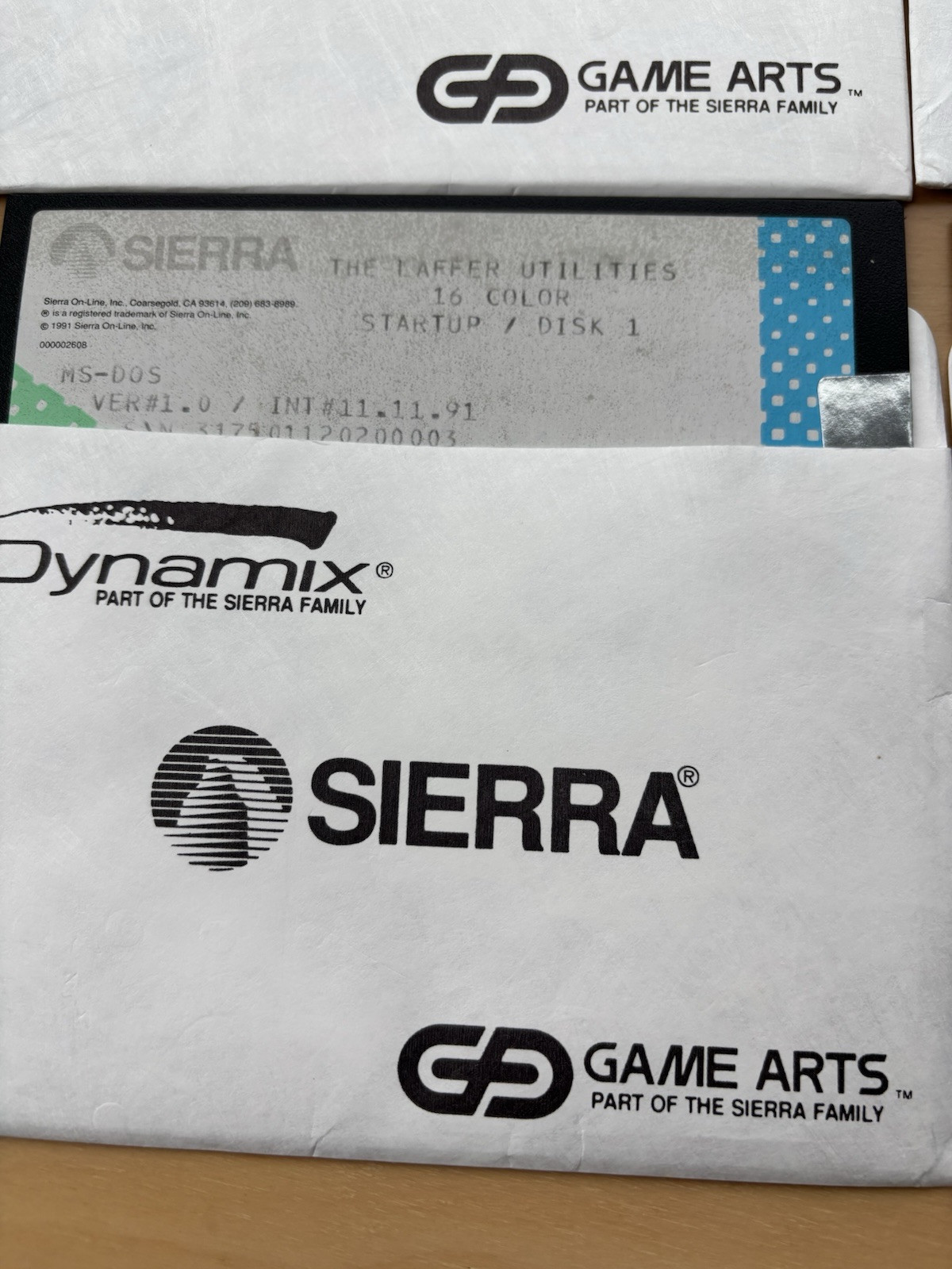 Sierra/Dynamix’s Laffer Utilities ~ 4 disk set ~ 5 1/4 floppy disks ~ 1981