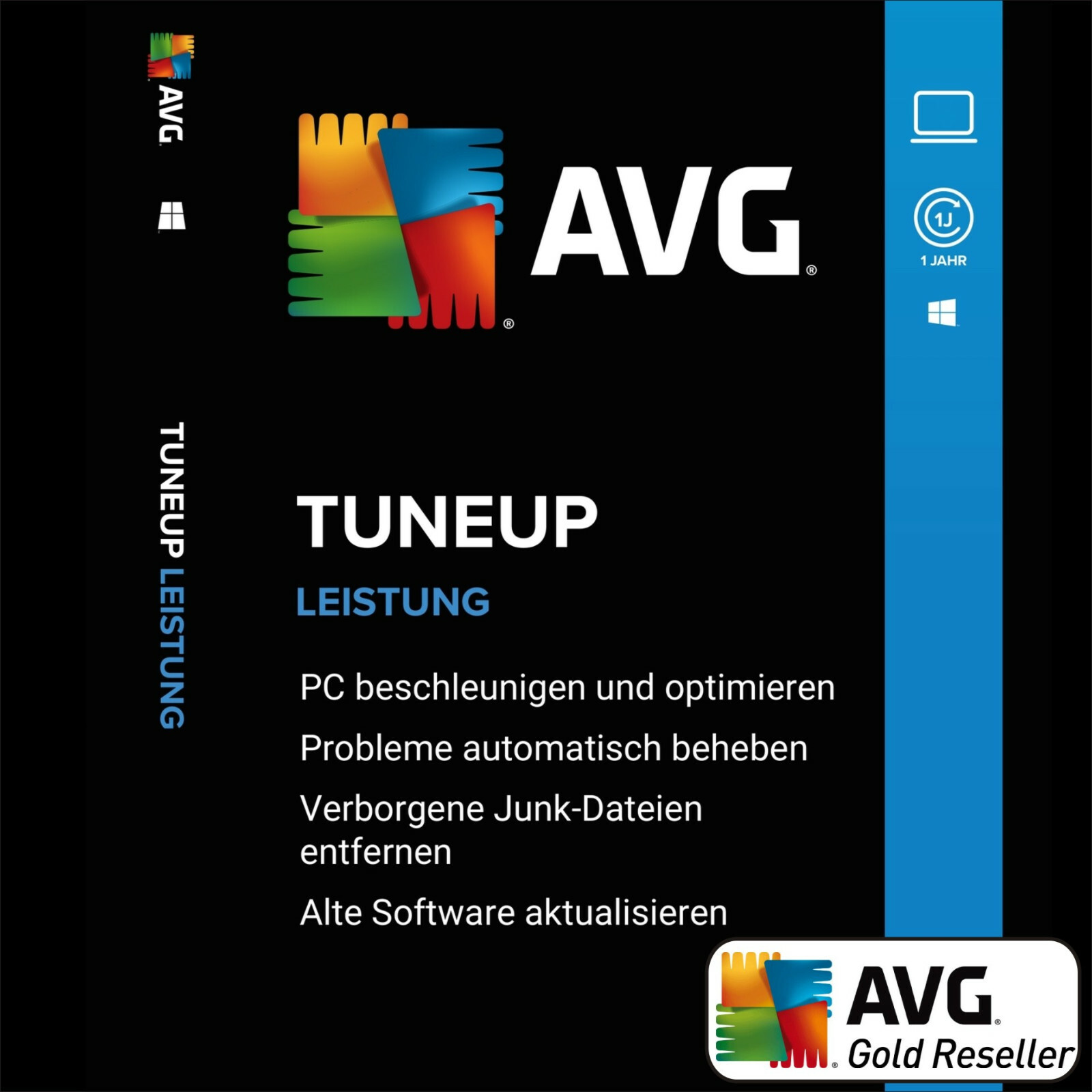 AVG PC TuneUp 2024 3 PC 1Jahr / TuneUp Utilities Vollversion/Upgrade UE DELizenz