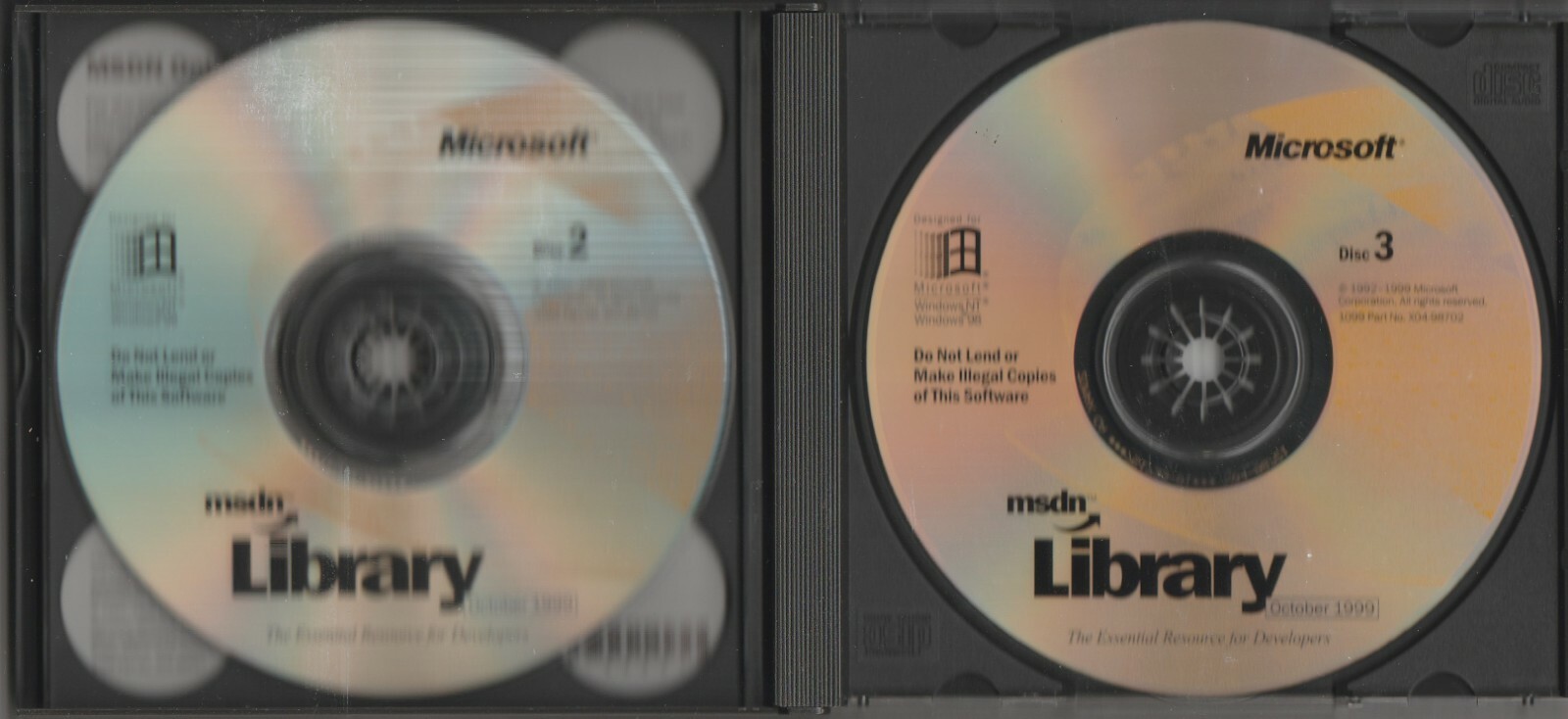 Microsoft msdn Library October 1999 ~ CD-ROM