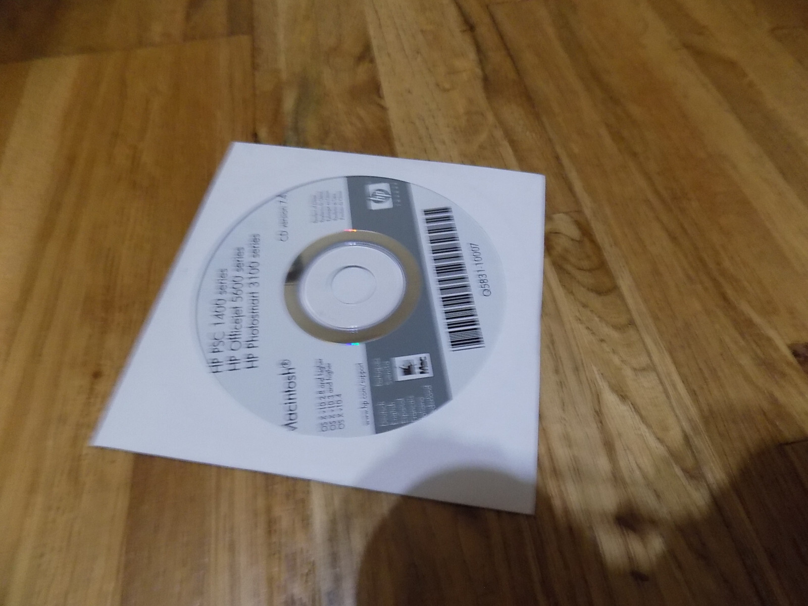 Vintage HP PSC 1400 Officejet 5600 Photosmart 3100 series CD Macintosh