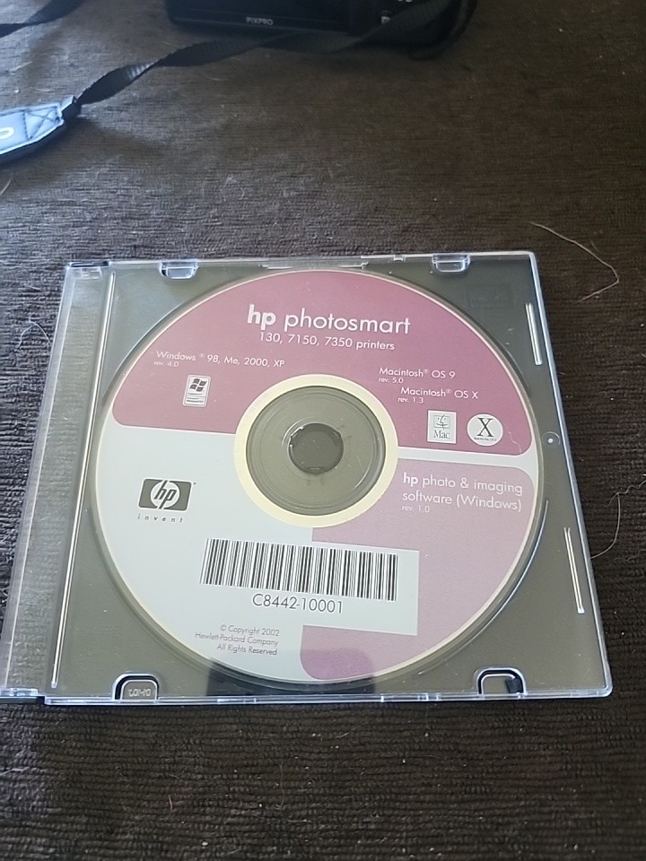 HP PHOTOSMART 130 7150 7350 SERIES PRINTER SOFTWARE CD