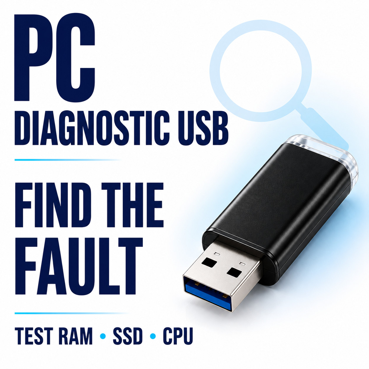 PC Diagnostic USB | Test RAM HDD SSD CPU & Find Hardware Problems Fast