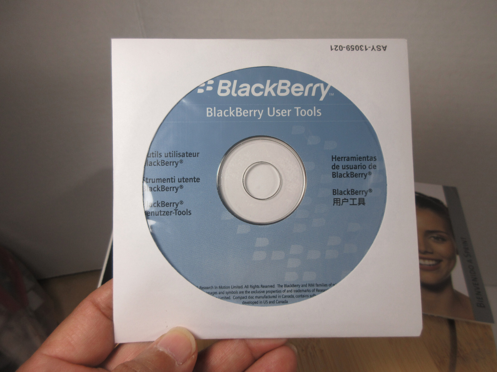 BlackBerry User Tools 2007 manual cd-rom software cable charger No Cell Phone