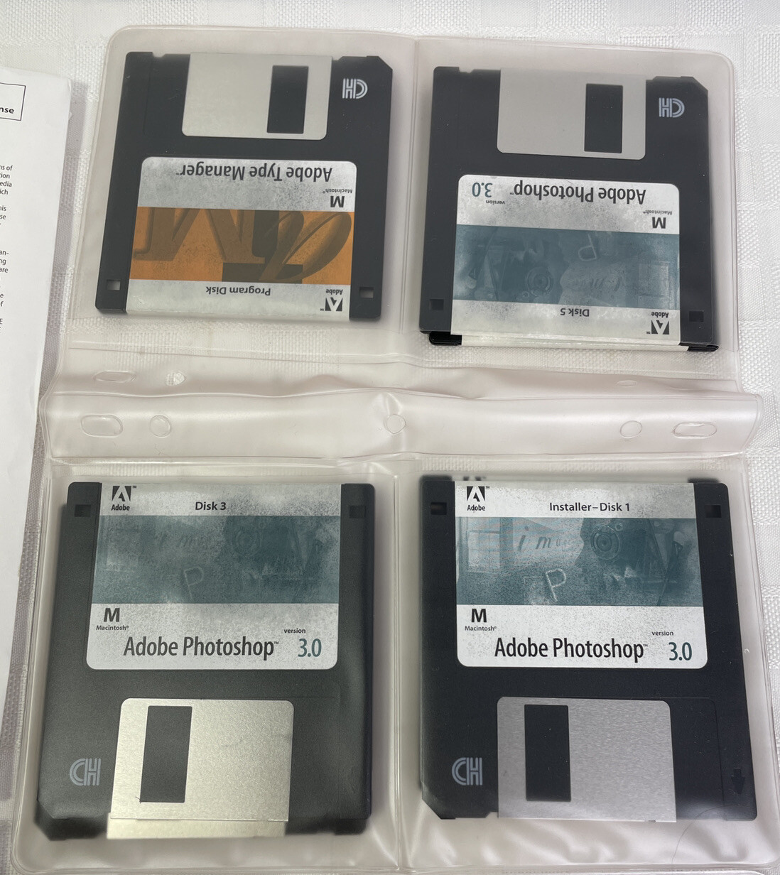 Adobe Photoshop 3.0 Adobe Illustrator 5.5 Bundle For Mac 3.5 inch Floppy 1993
