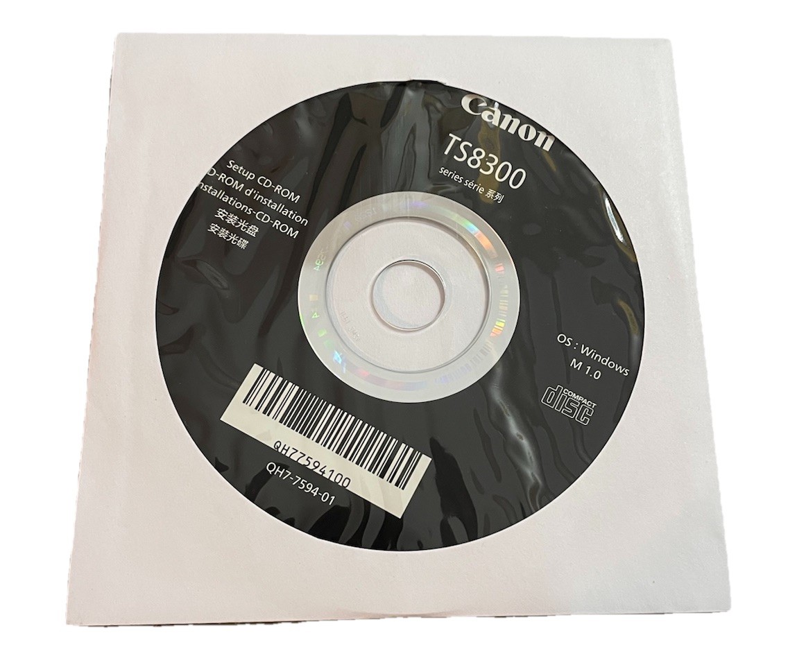 Canon Pixma TS200 – SETUP CD ROM for 8300 Series Printer Software