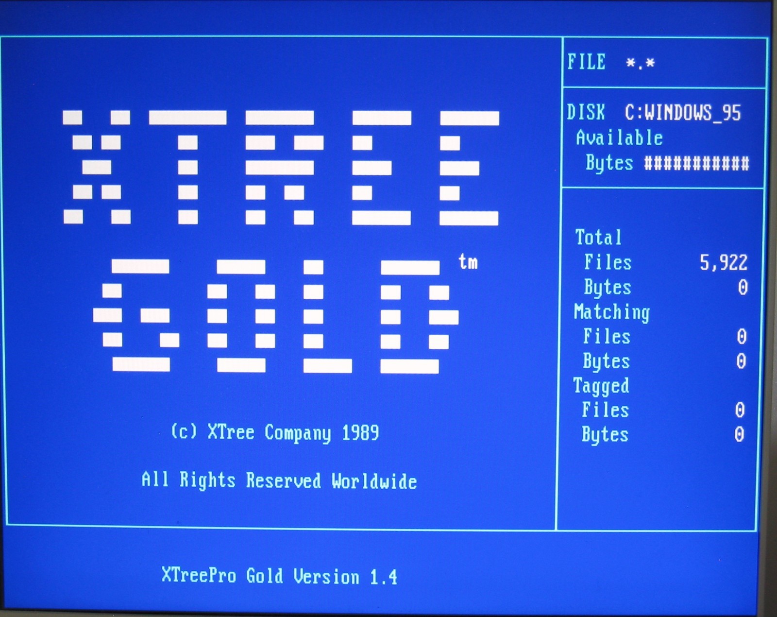 Vintage XTreePro gold, File and Disk Manager for DOS, 3.5″ 720Kb Floppy Disk
