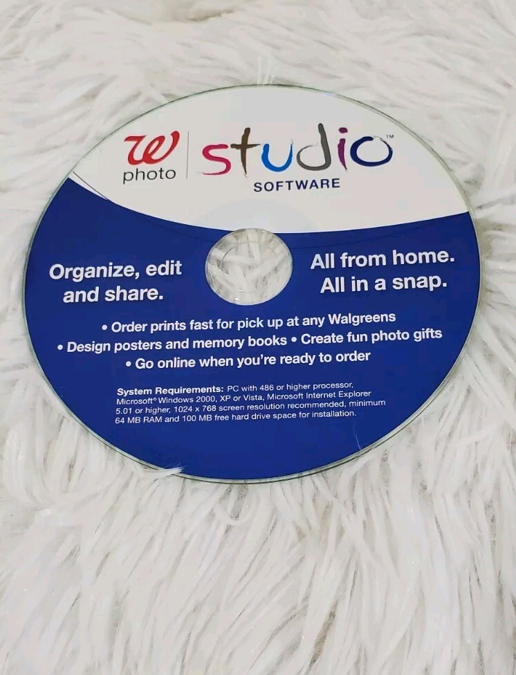 W PHOTO STUDIO Software Windows CD, Organize, Edit & Share Disc Only