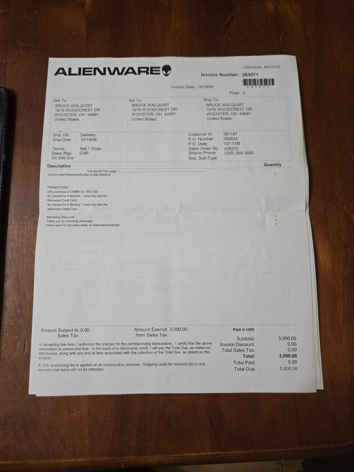 Vintage Alienware m9700a Computer Manual & Software Bundle in Binder – Read