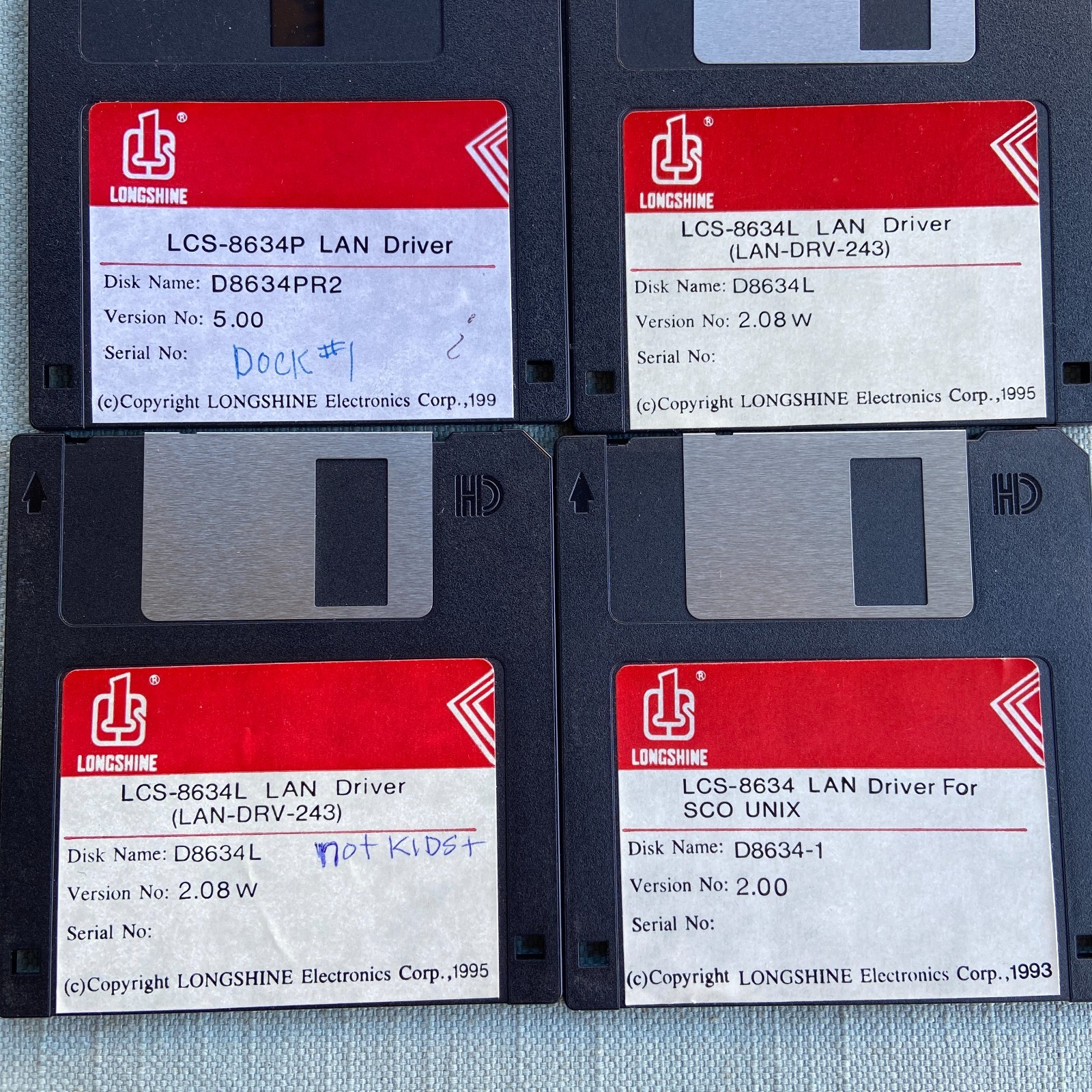 Computer Software Drivers Longshine LAN Network Card Manual Ver 5.00 2.08 SCO Un