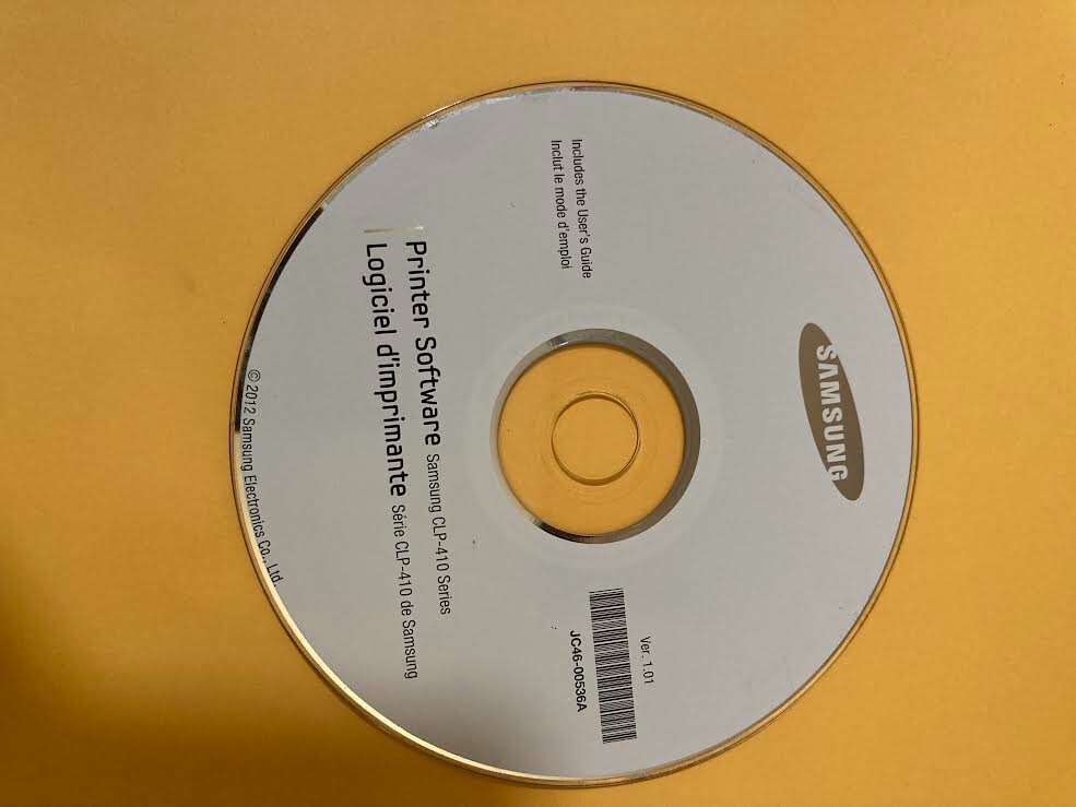 New ! Genuine Samsung CLP-410 Series Printer CD Software Drivers Utilities
