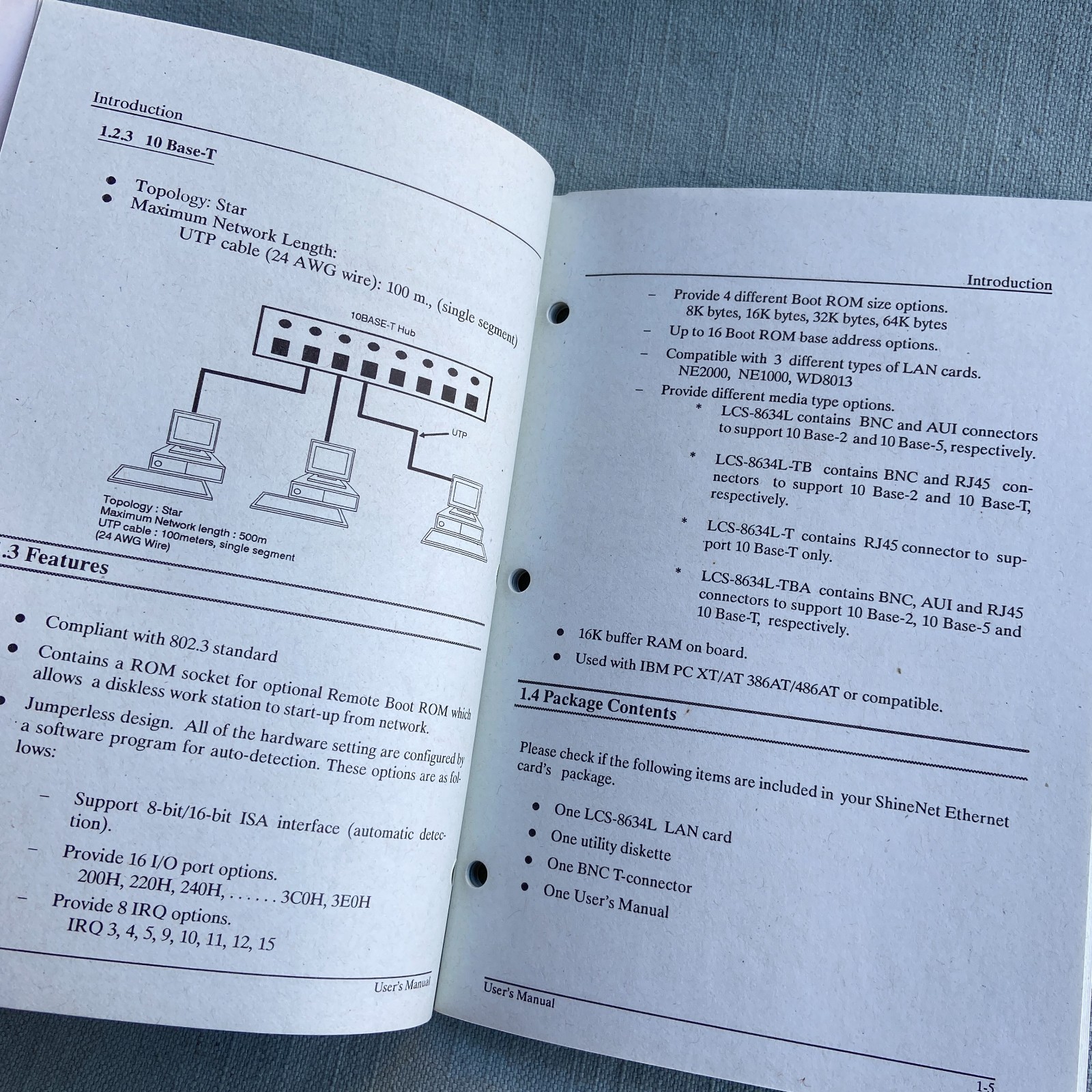 Computer Software Drivers Longshine LAN Network Card Manual Ver 5.00 2.08 SCO Un