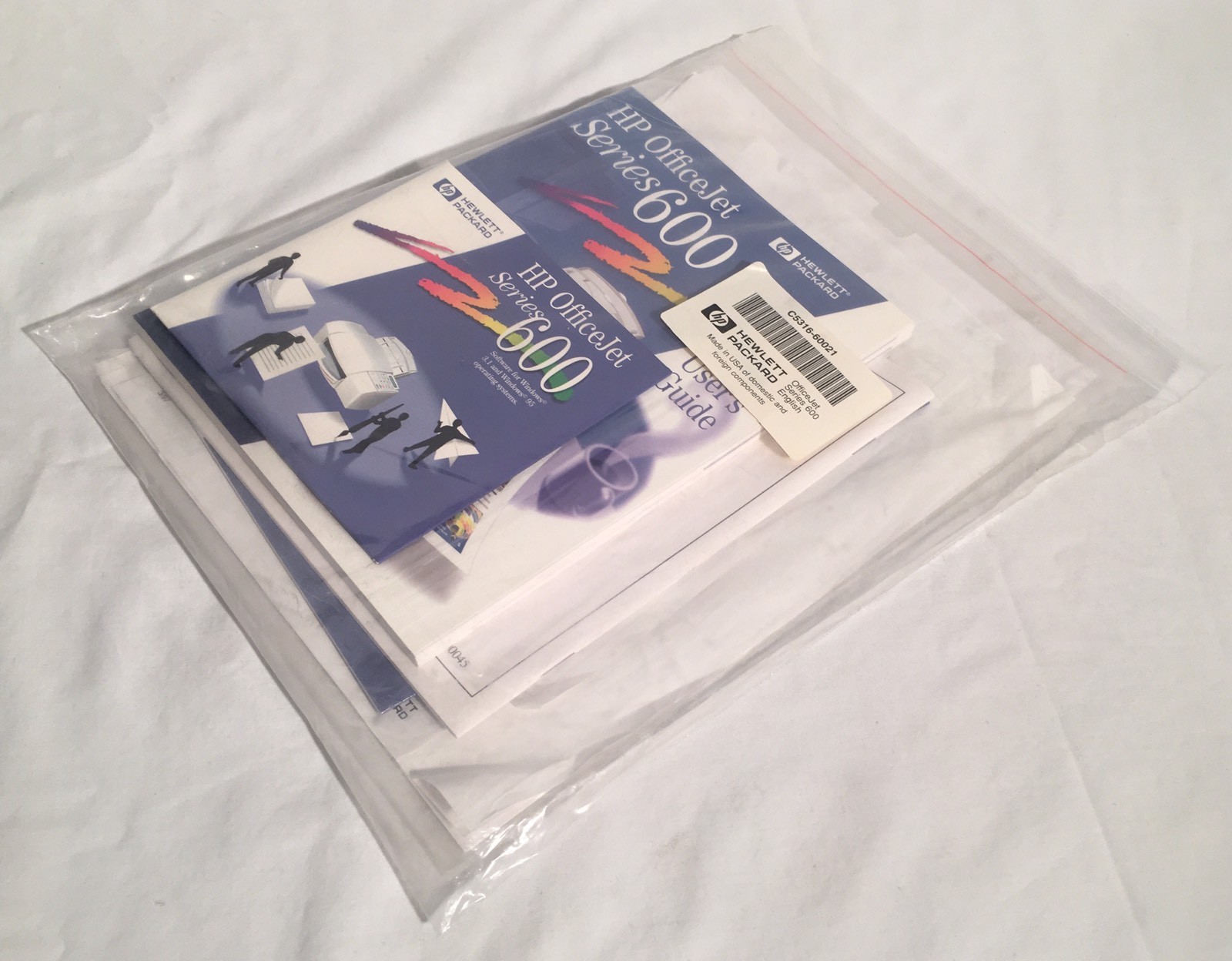 Hewlett Packard HP OfficeJet Series 600 Driver Software CD & Manuals Windows 3.1