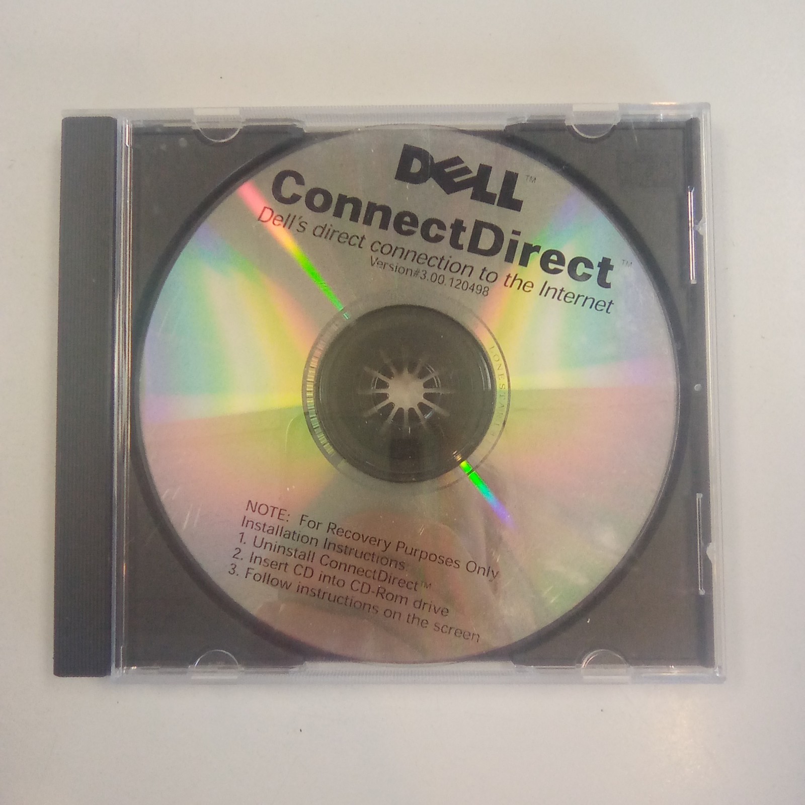 Dell Connect Direct Recovery CD Disc Only Version 3.00 120498 Restore Tool