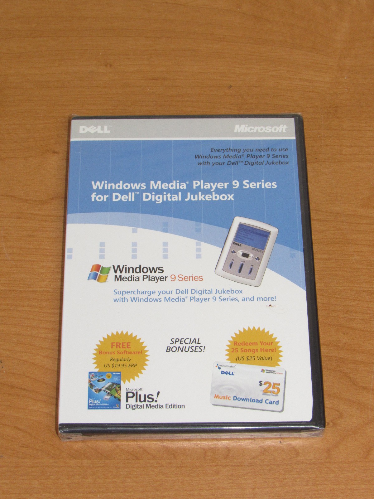 Windows Media Player 9 Series for Dell Digital Jukebox CD-ROM T6509 – New Sealed