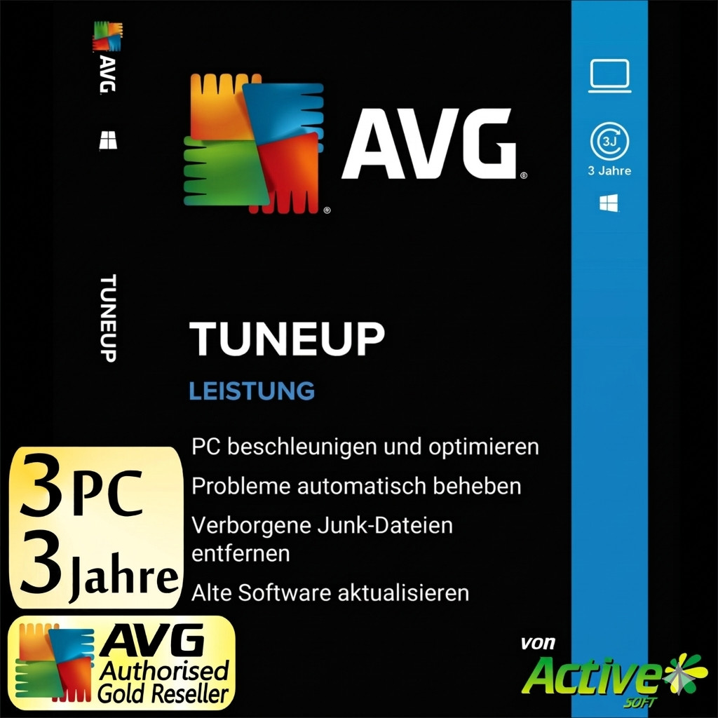 TuneUp Utilities 2026 3 PC 3 Year FULL VERSION AVG PC TuneUp PERFORMANCE DE