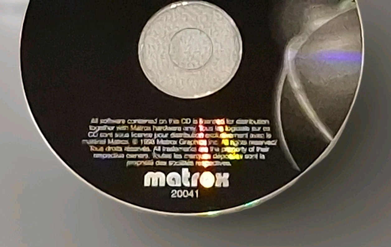 Matrox Installation CD (PC CD-ROM, 1997) – VG
