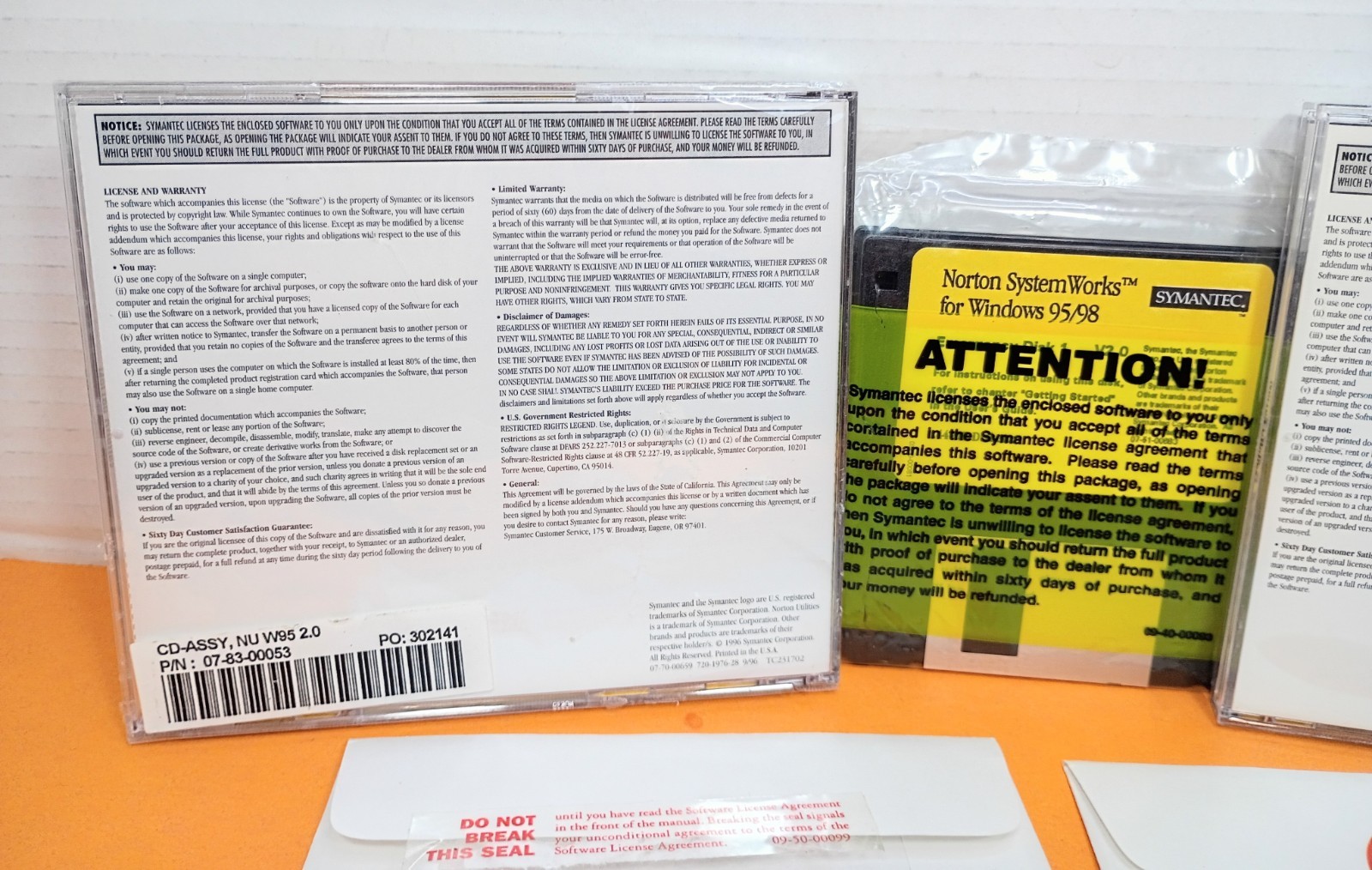 ☣️ Symantec Norton Utilities Version 2.0 SystemWorks PRO CD Software PC Tools