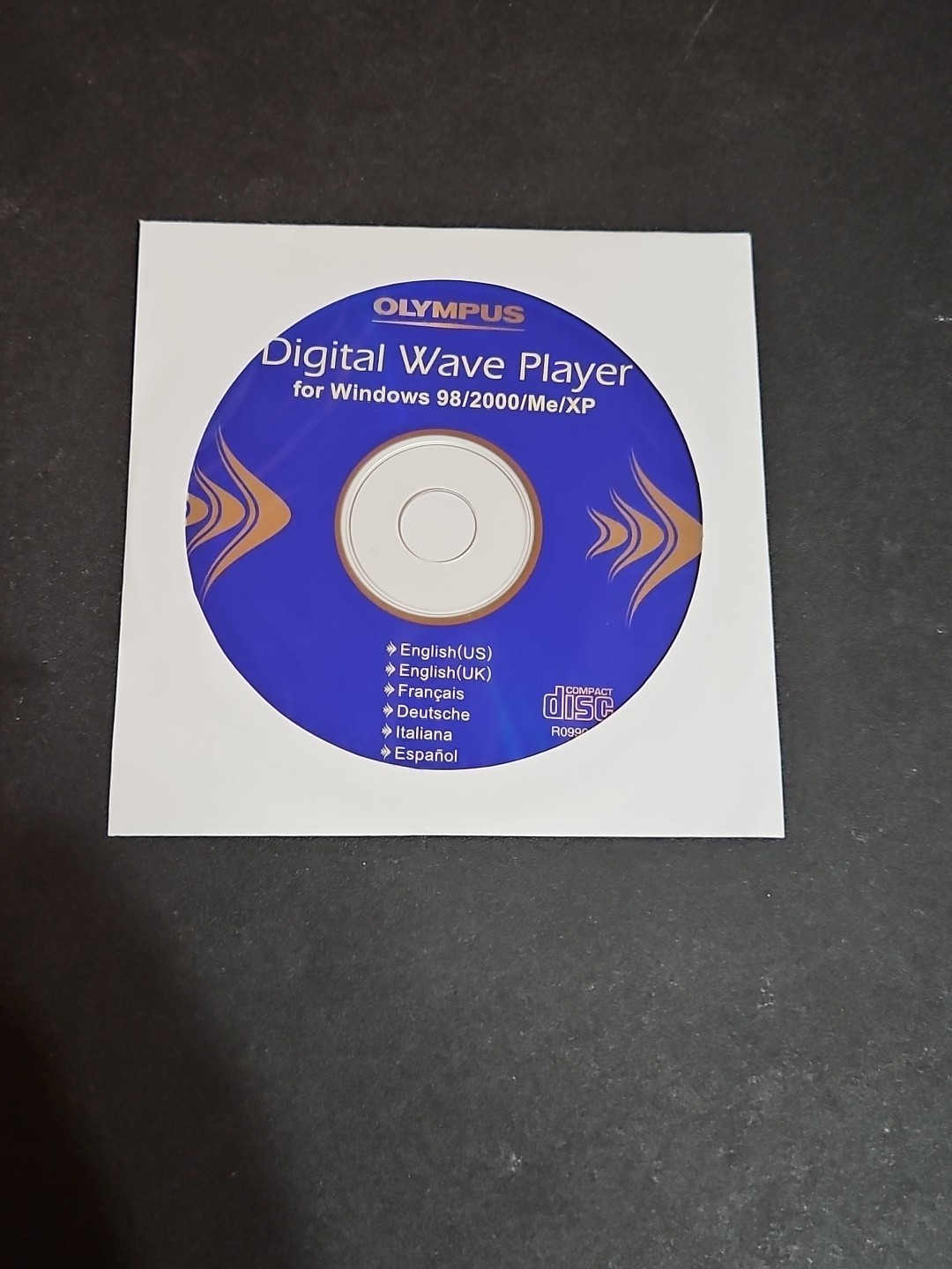 CD-ROM For Olympus Digital Wave Player Software Windows 98/2000/Me/XP