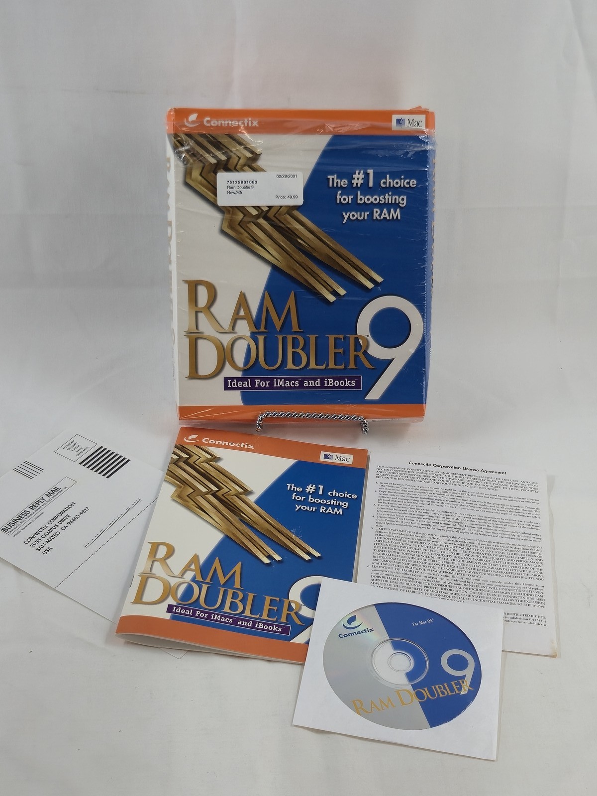 Connectix RAM Doubler 9 Software for Mac OS – Ideal for iMacs & iBooks –