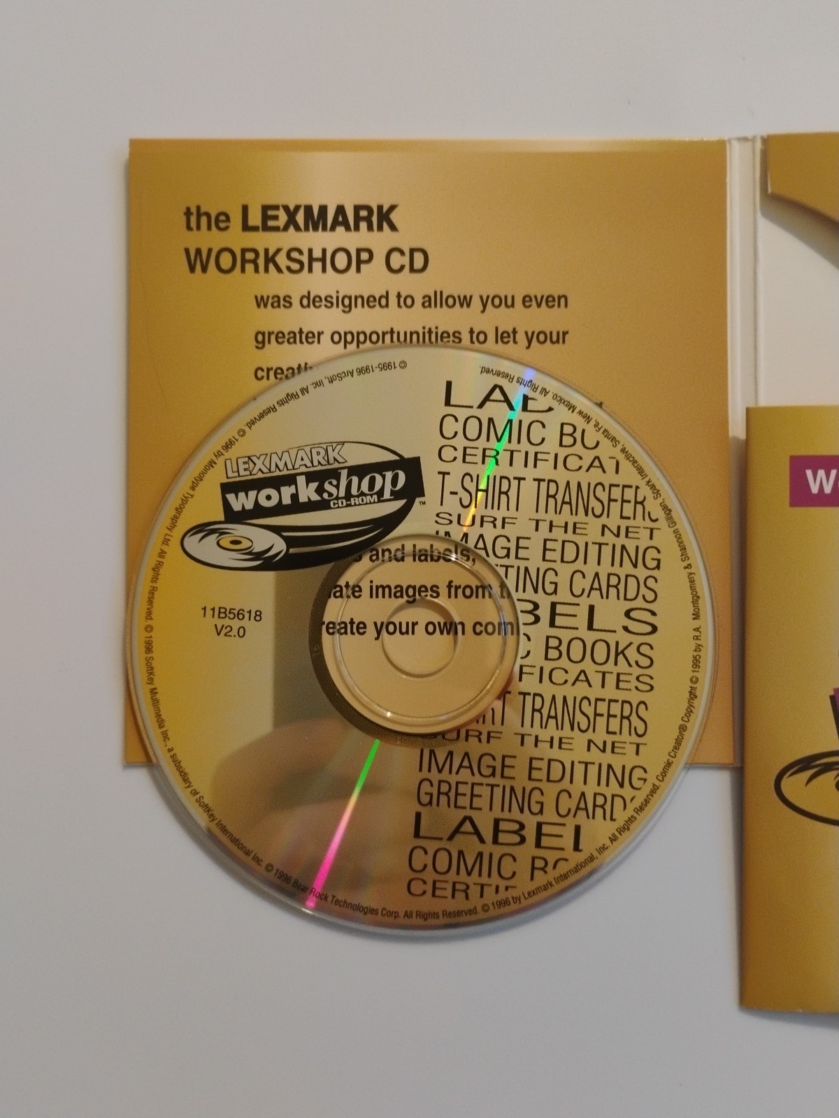 LexMark Workshop Guide – Labels, Images, Cards & More! CD Rom – PC Lex Mark