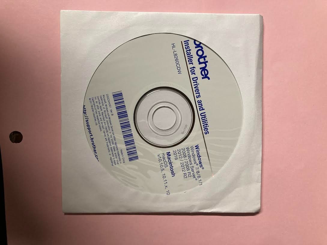 Genuine Brother HL-L8260cdw Setup Installation CD ROM Software CD Driver Disk