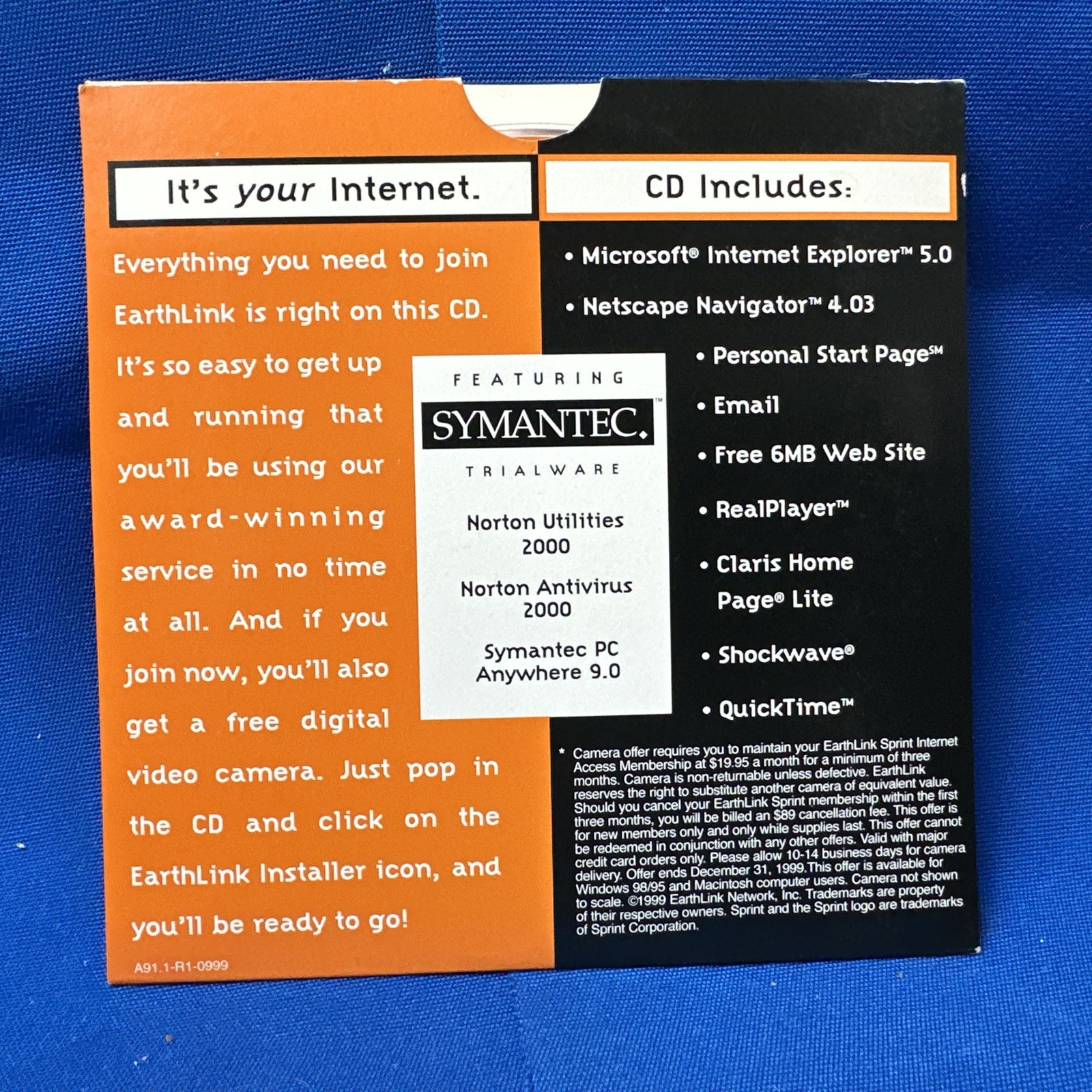 (3) Vintage Earthlink Internet Service Install CD’s Discs Software PC Window
