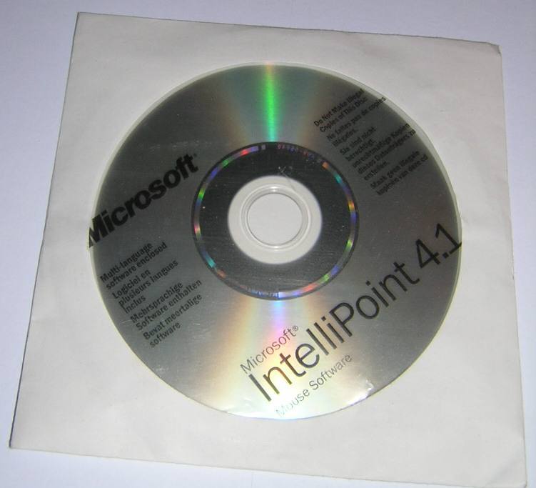 Microsoft IntelliPoint 4.1 Mouse Install Software CD-ROM (2002)