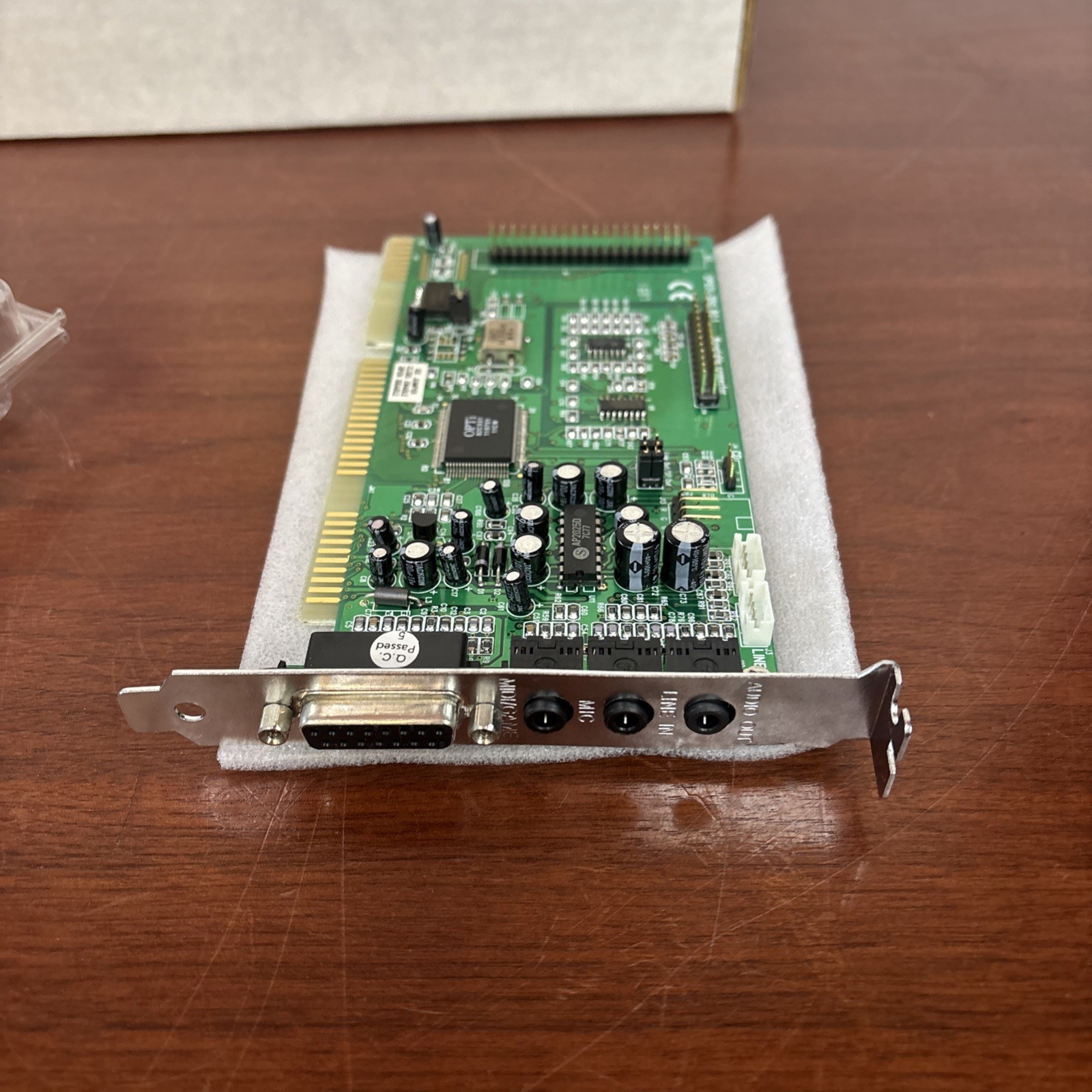 Vintage Opti OP931-3DIS Sound Card, Box and 3-1/2″ Floppy Disk