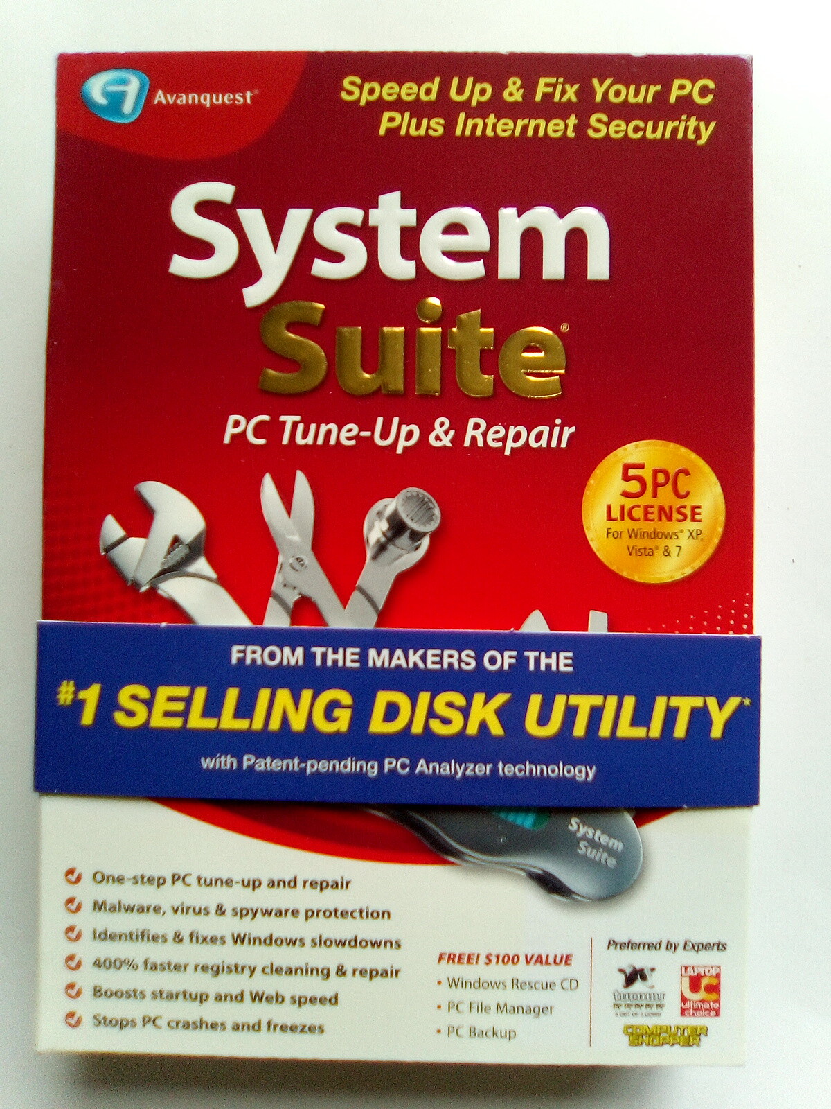 Avanquest System Suite PC Tun-Up & Repair (5 PC Lincese)