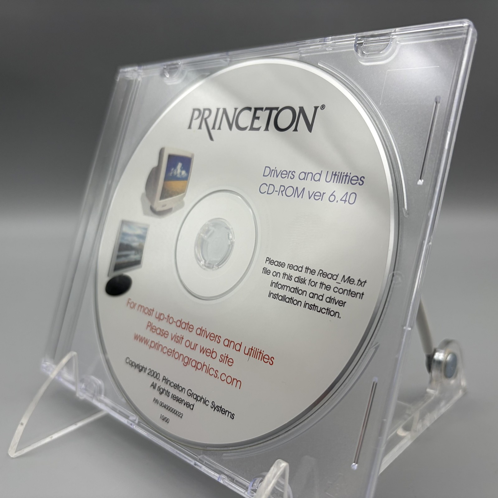 Vintage 2000 Princeton Monitor Drivers And Utilities CD-ROM Ver 6.40 Software