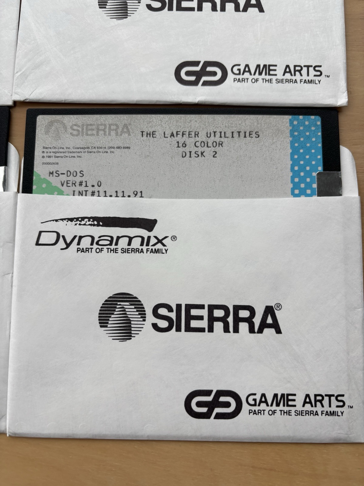 Sierra/Dynamix’s Laffer Utilities ~ 4 disk set ~ 5 1/4 floppy disks ~ 1981